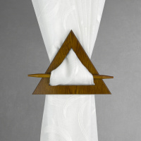 Заколка для штор дерево Треугольник HJ8158AC светло-коричневый
